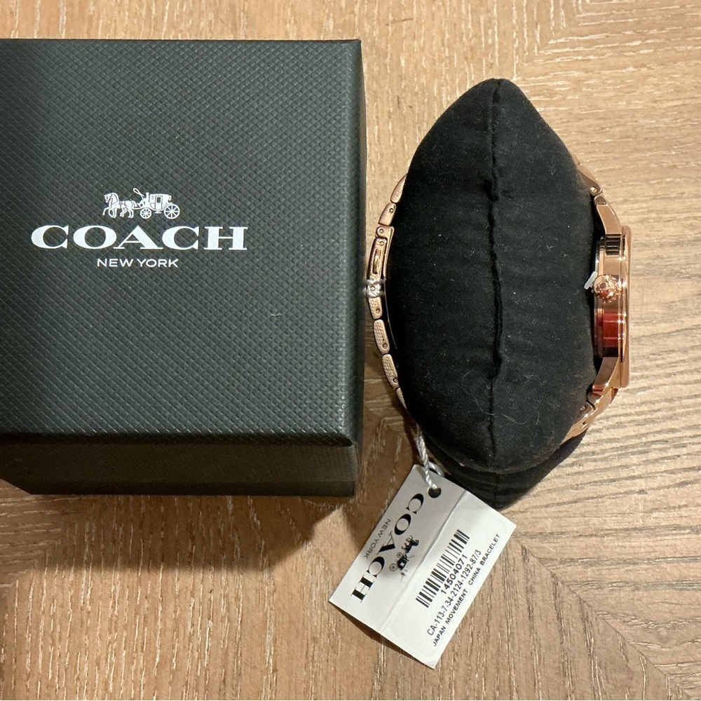 Coach Women’s Rose Gold Tone Watch – Crystal Dial - Picture 6 of 6